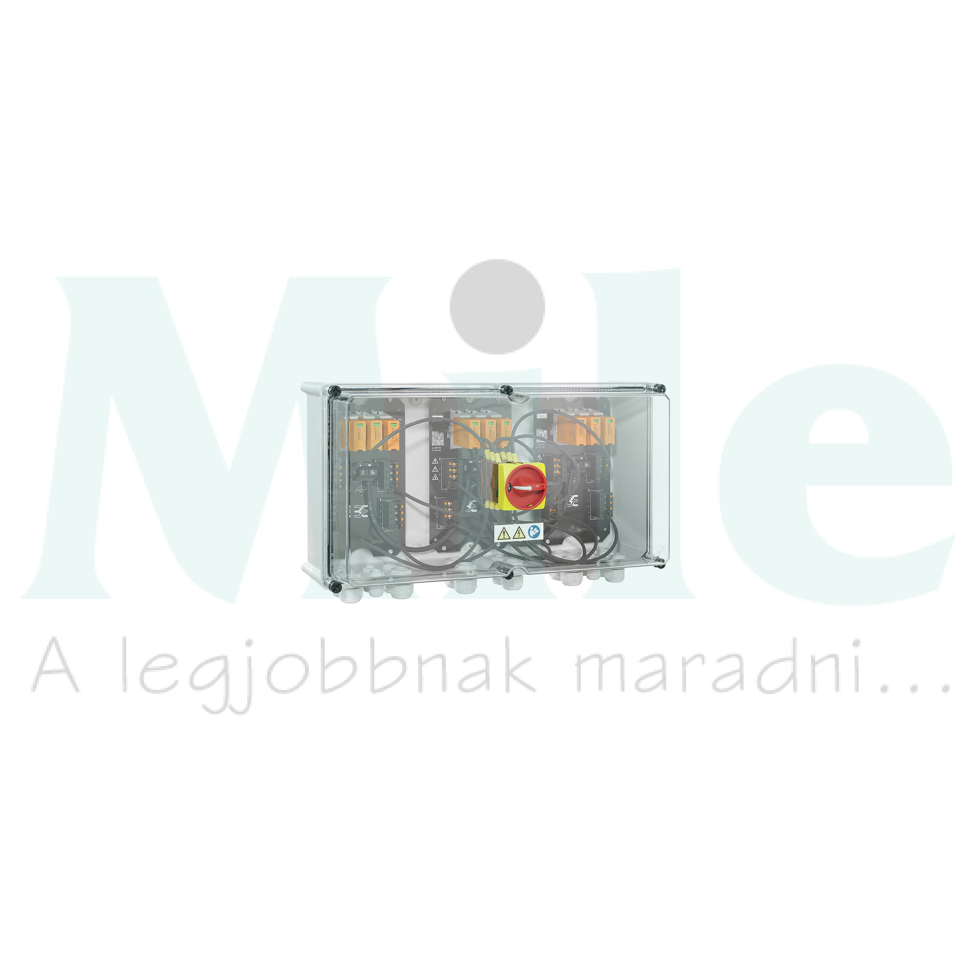 Szolár DC elosztó komplett 1kV 3MPP I+II-túlfesz DCkapcsoló IP67 PVN1M3I9S0FXV1O0TXPX10 Weidmüll