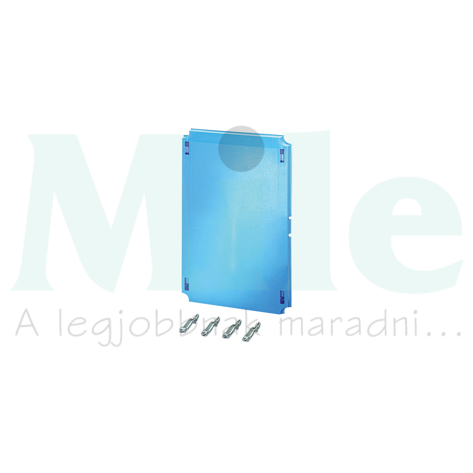 Takarólemez érintésvédelmi Mi703..,-hoz 300mmx 450mmx műanyag kék Mi EP 03 Hensel