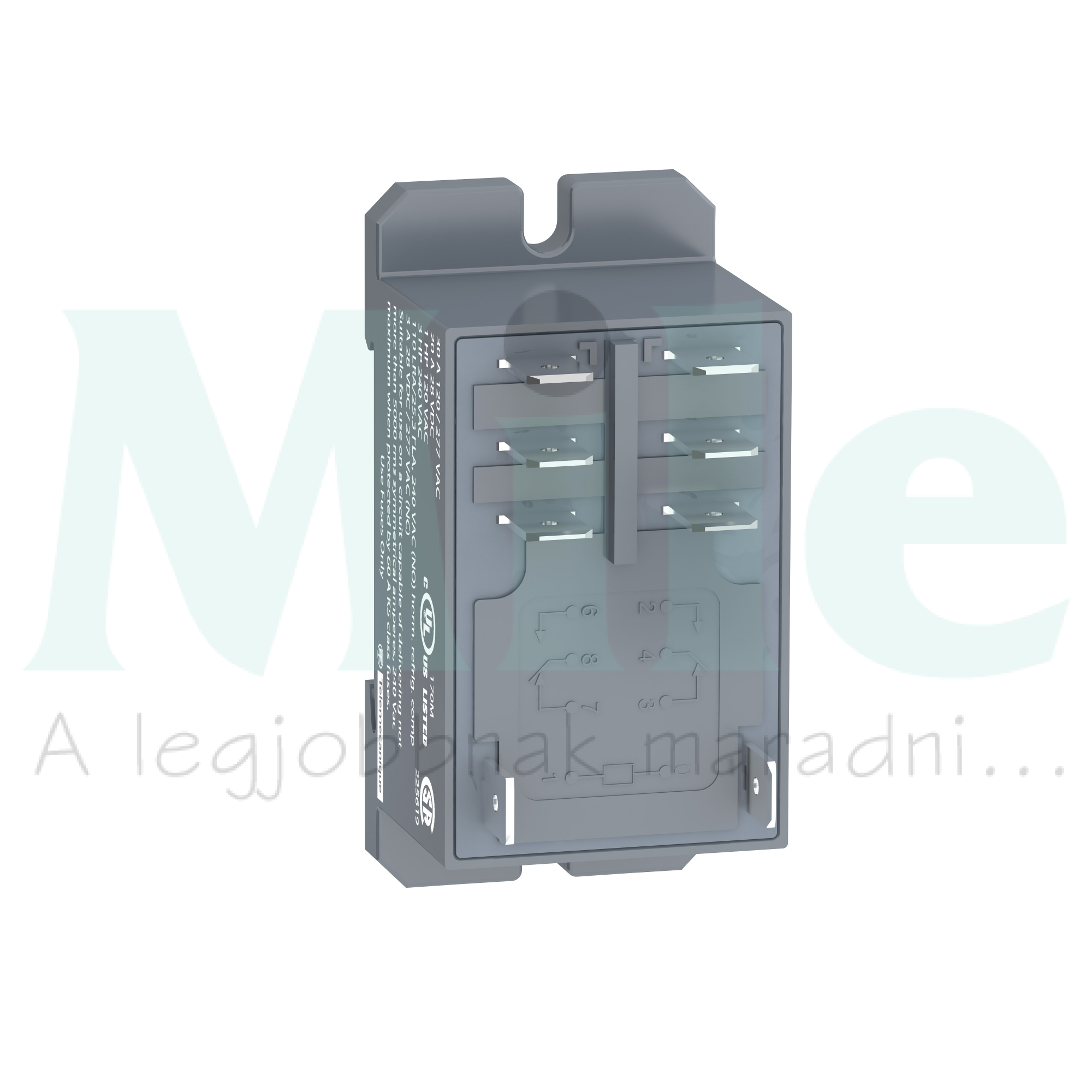 Teljesítményrelé 30A 2-v csúszósarus 24VDC monostabil IP40 Zelio RPF Schneider