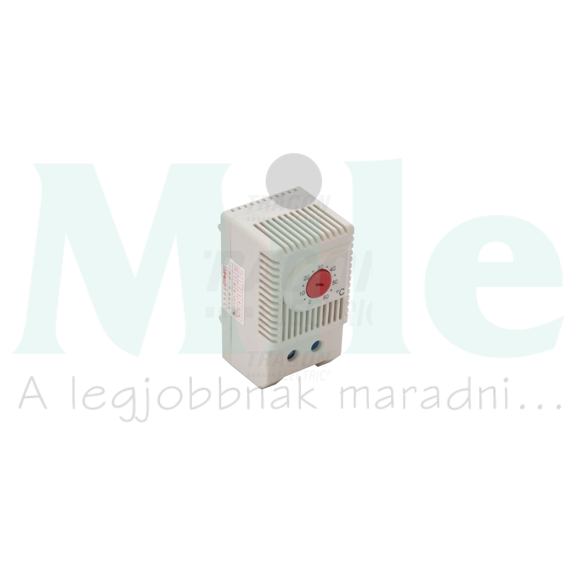 Termosztát sorolható fűtés 0-60°C 10A 250V nyitó TRACON