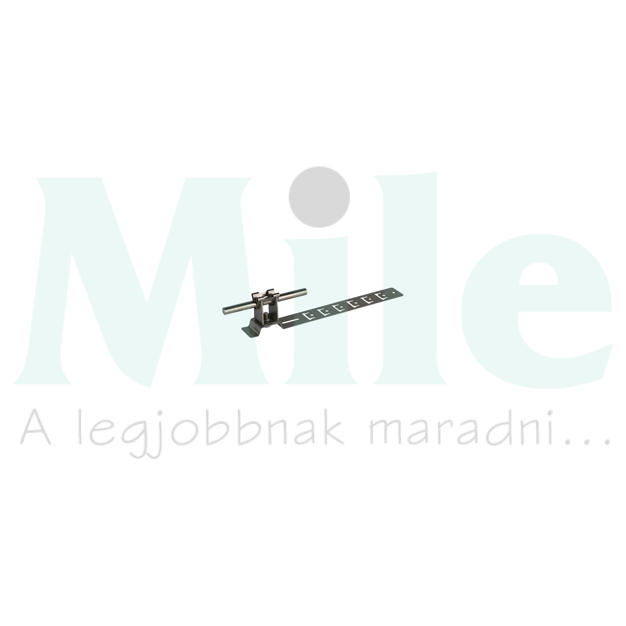 Tetővezető-tartó cserép alá perforált támasztólemezzel szorítóbilincs DLH UG 8 H20 L205 V2A DEHN