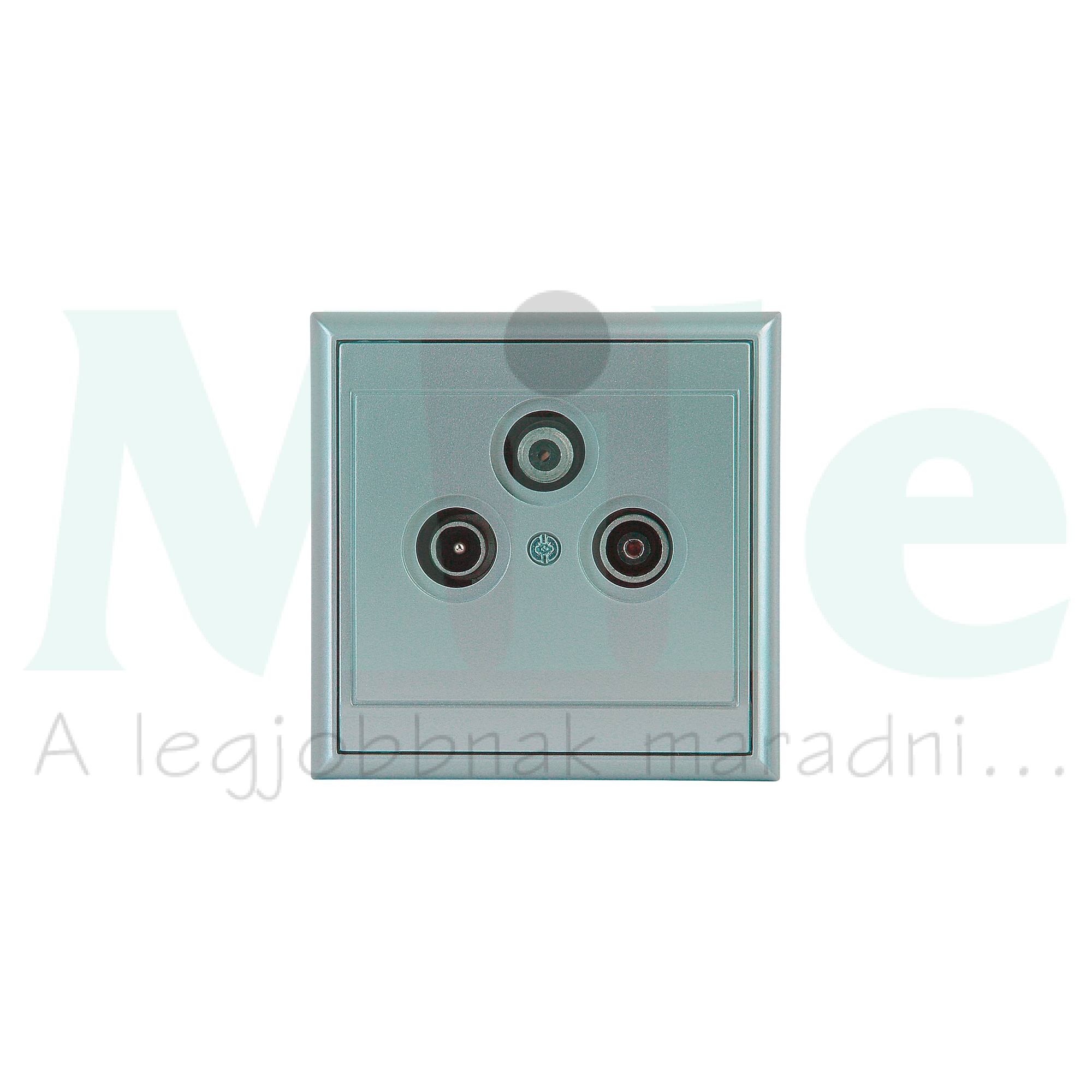 Thaya antenna aljzat TV-R süllyesztett ezüst 3-kimenet Kopp