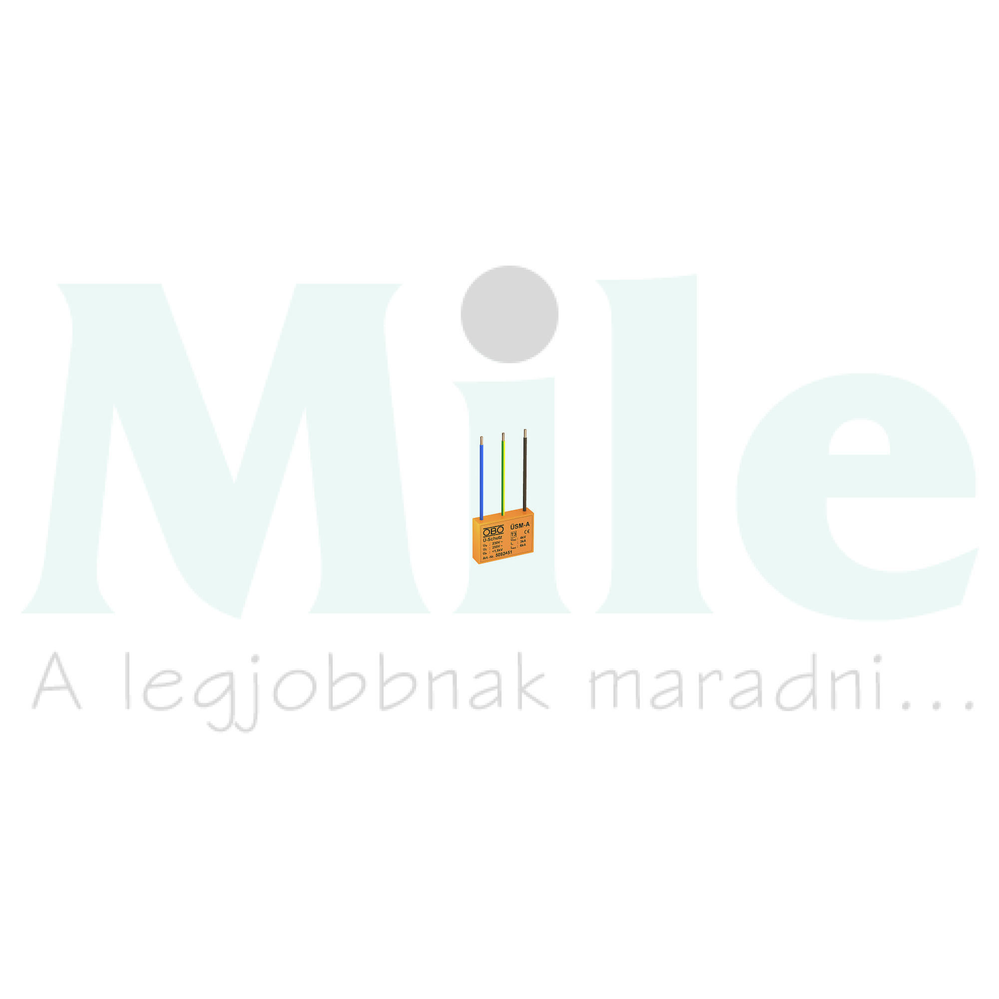 Túlfeszültség-finomvédelem dugalj mögé T3 1P 6kA ÜSM-A OBO-BETTERMANN