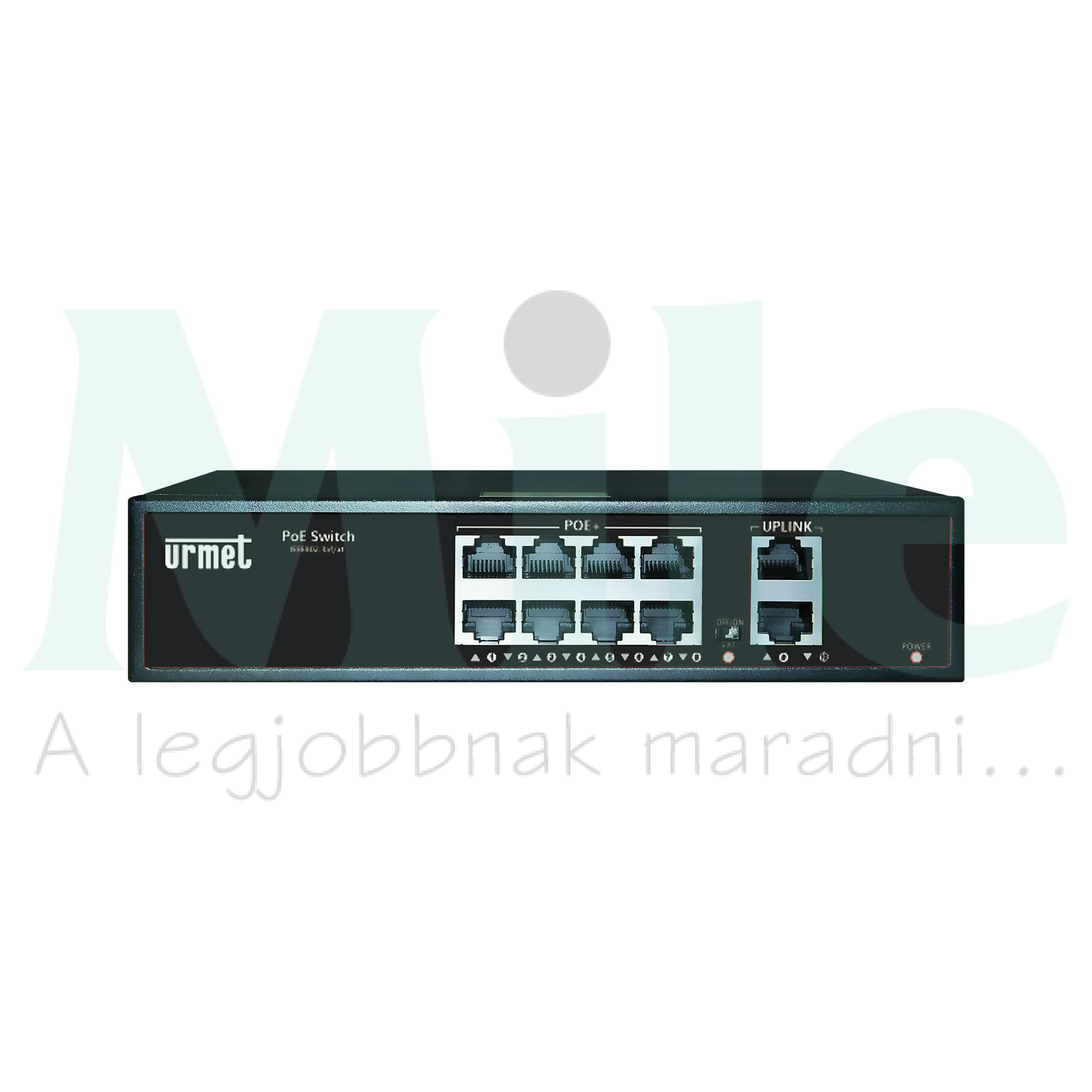 Hálózati switch 1,2GBits 8PoE + 2UpLink port  EDGE URMET