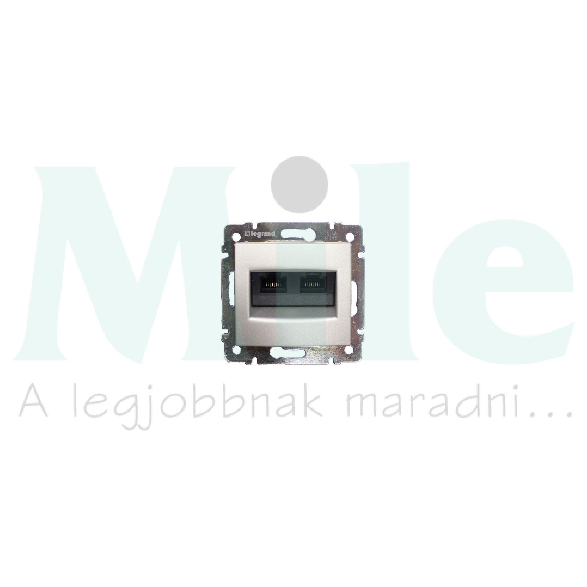 Valena adatcsatlakozó dugalj FTP 2xRJ45 8(8) Cat6 alumínium csavaros LEGRAND