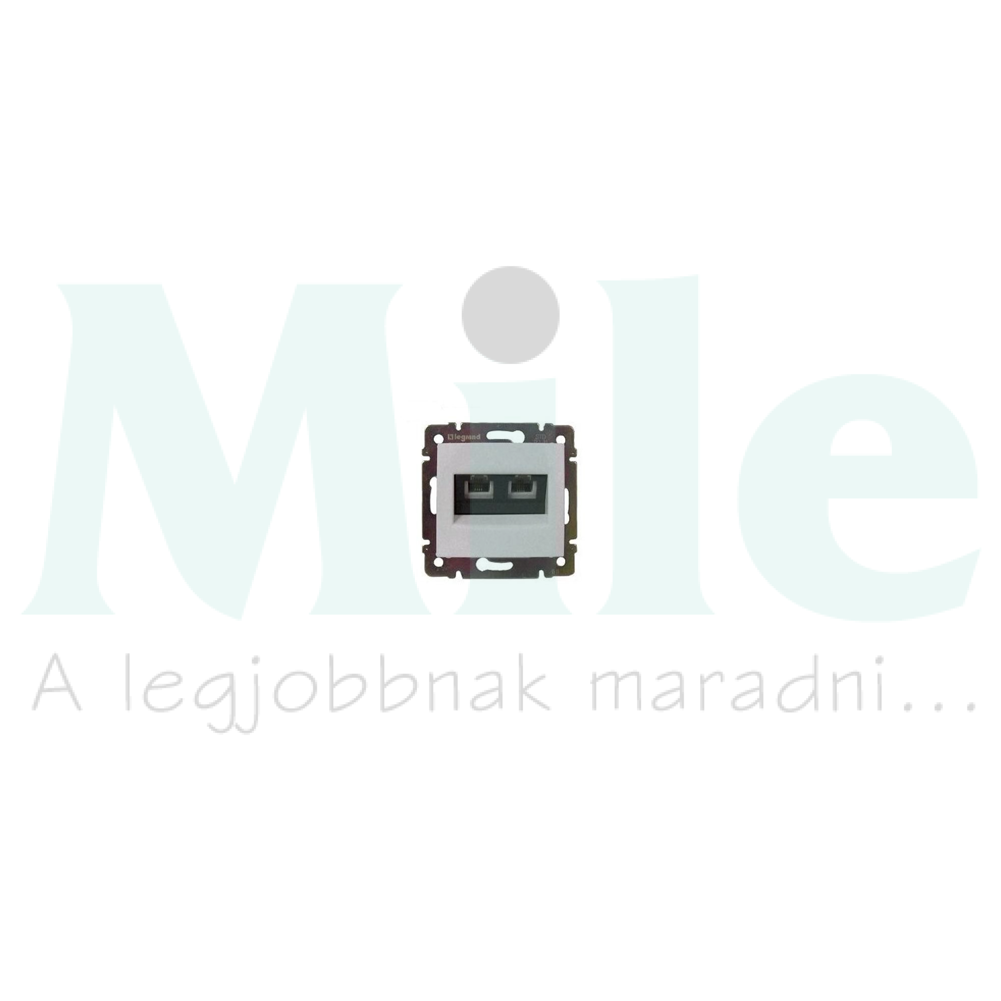 Valena adatcsatlakozó dugalj UTP 2xRJ45 8(8) Cat6 fehér csavaros LEGRAND