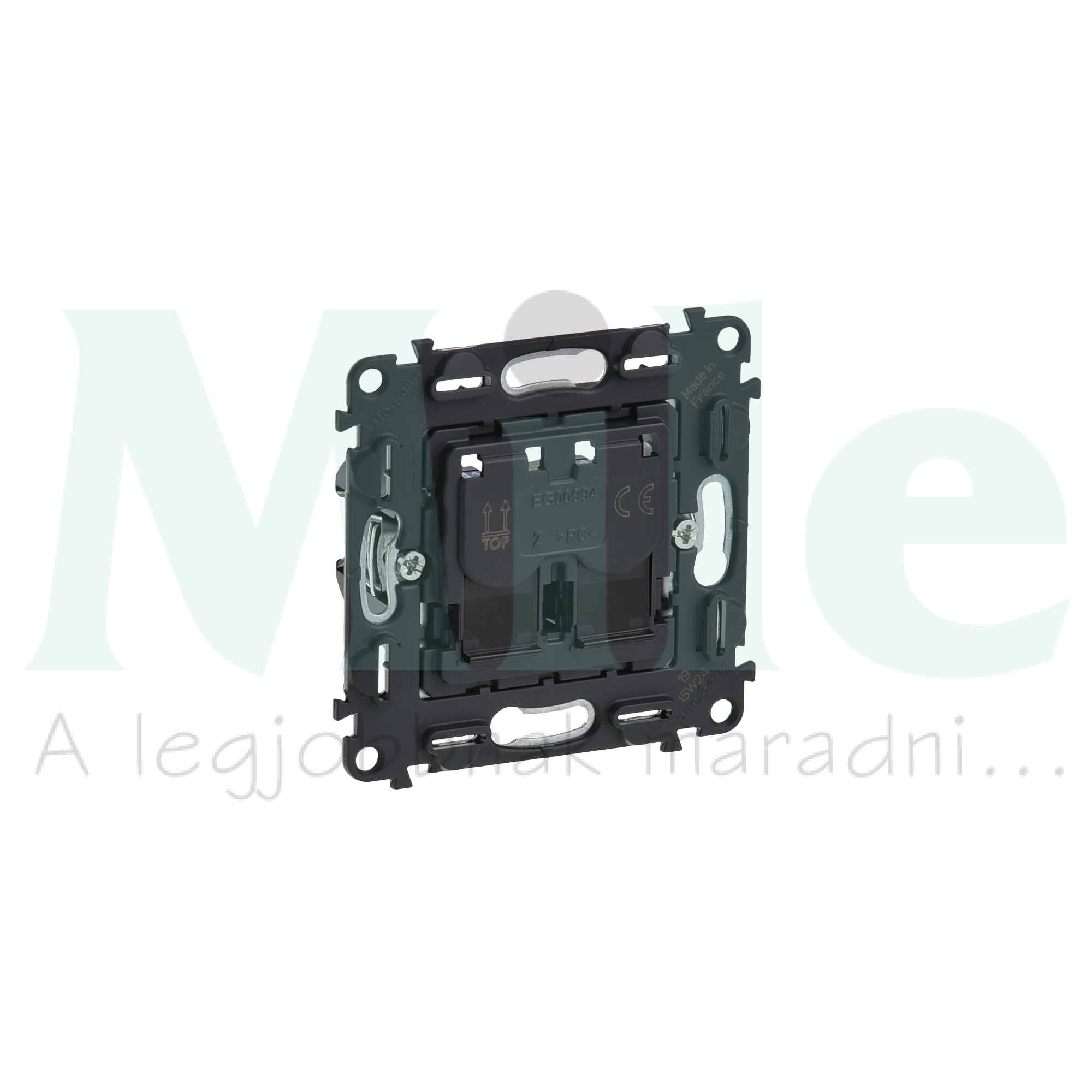 ValenaInMatic adatcsatlakozó dugalj STP RJ45 8(8) Cat6A(IEC) fekete csavaros LEGRAND