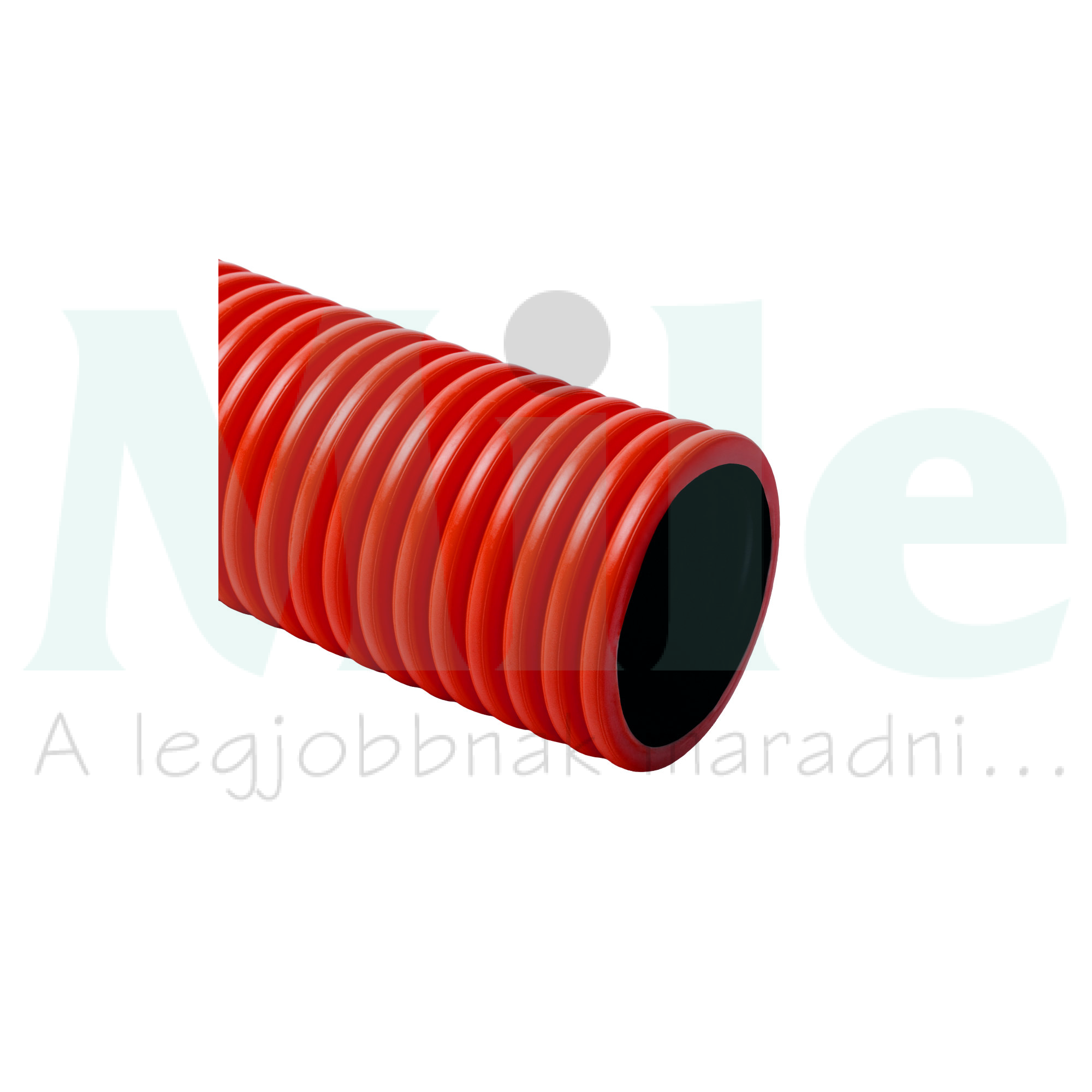 Védőcső 50m 110mm/ kívül hullámos, belül sima piros polietilén (PE) hajlítható KOPOFLEX KOPOS