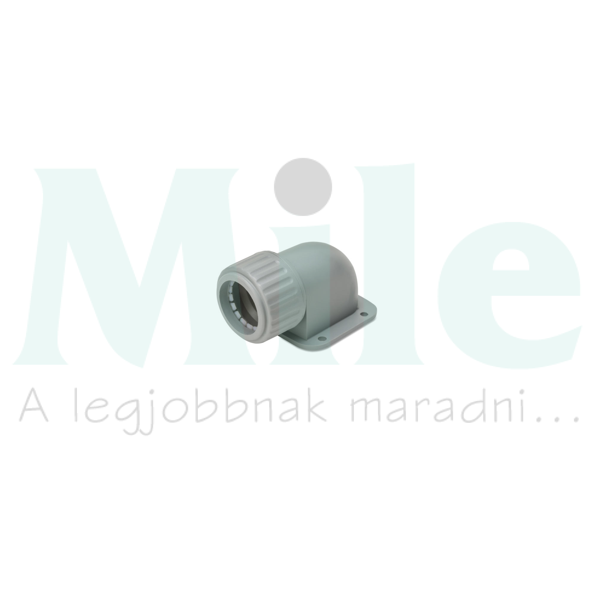 Védőcső csatlakozóív UV-álló peremes 63mm-átmérő 90°-os könyök IP54 szürke SFL 63 GY Dietzel