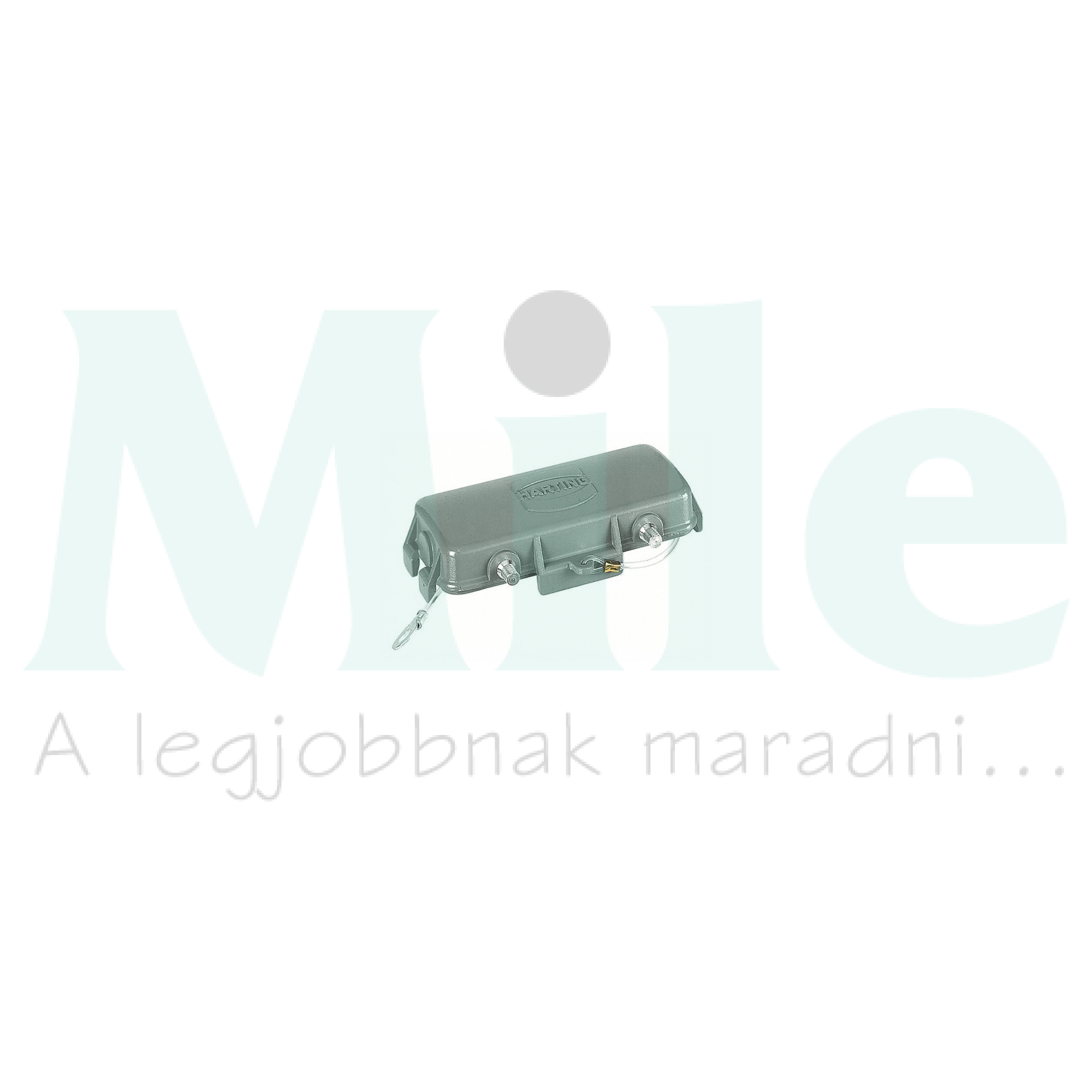 Védőfedél ipari sokpólusú csatlakozóhoz retesszel Han B Protect Cover Die Cast for Base HARTING