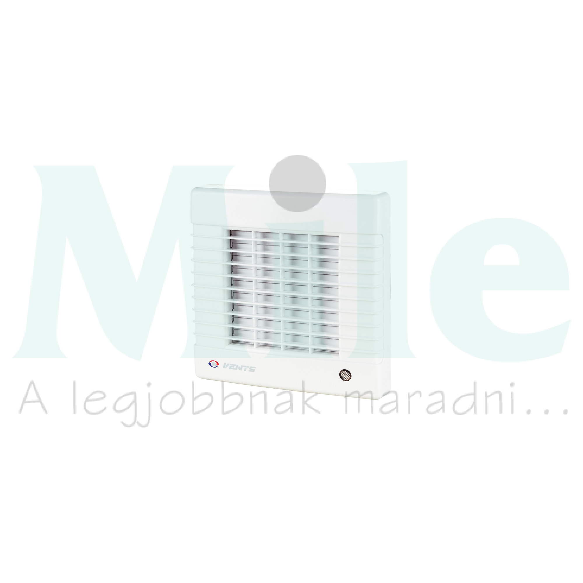 Ventilátor időzítő páraérzékelő aut.zsalu IP24 100mm csőre 98m3/h axiál 2300 1/min 100 MATH VENTS
