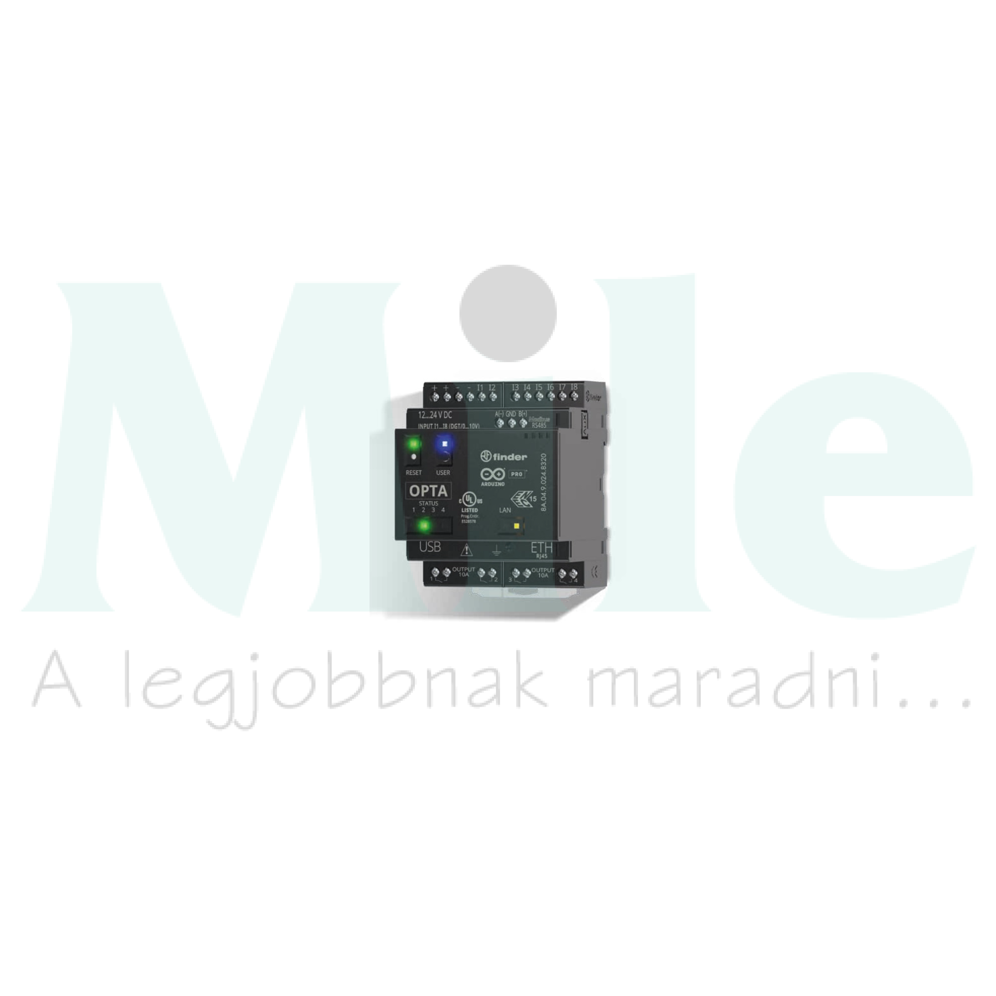 Vezérlőrelé OPTA Adv Arduino IDE Ethernet Modbus WiFi 8A/DI 4DO /relé 8A.04.9.024.8320 FINDER