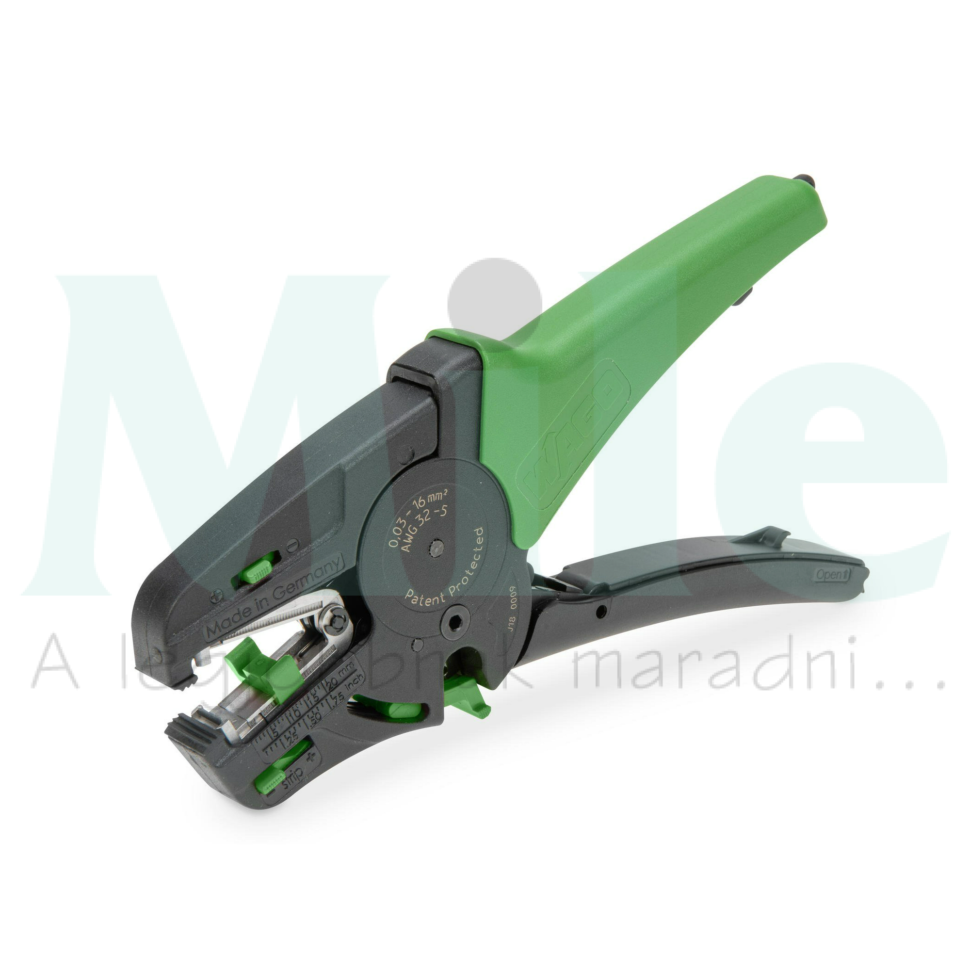 Vezetékcsupaszító fogó automatikus 0,03-16mm2 körvágó érvágóval szigetelt WAGO