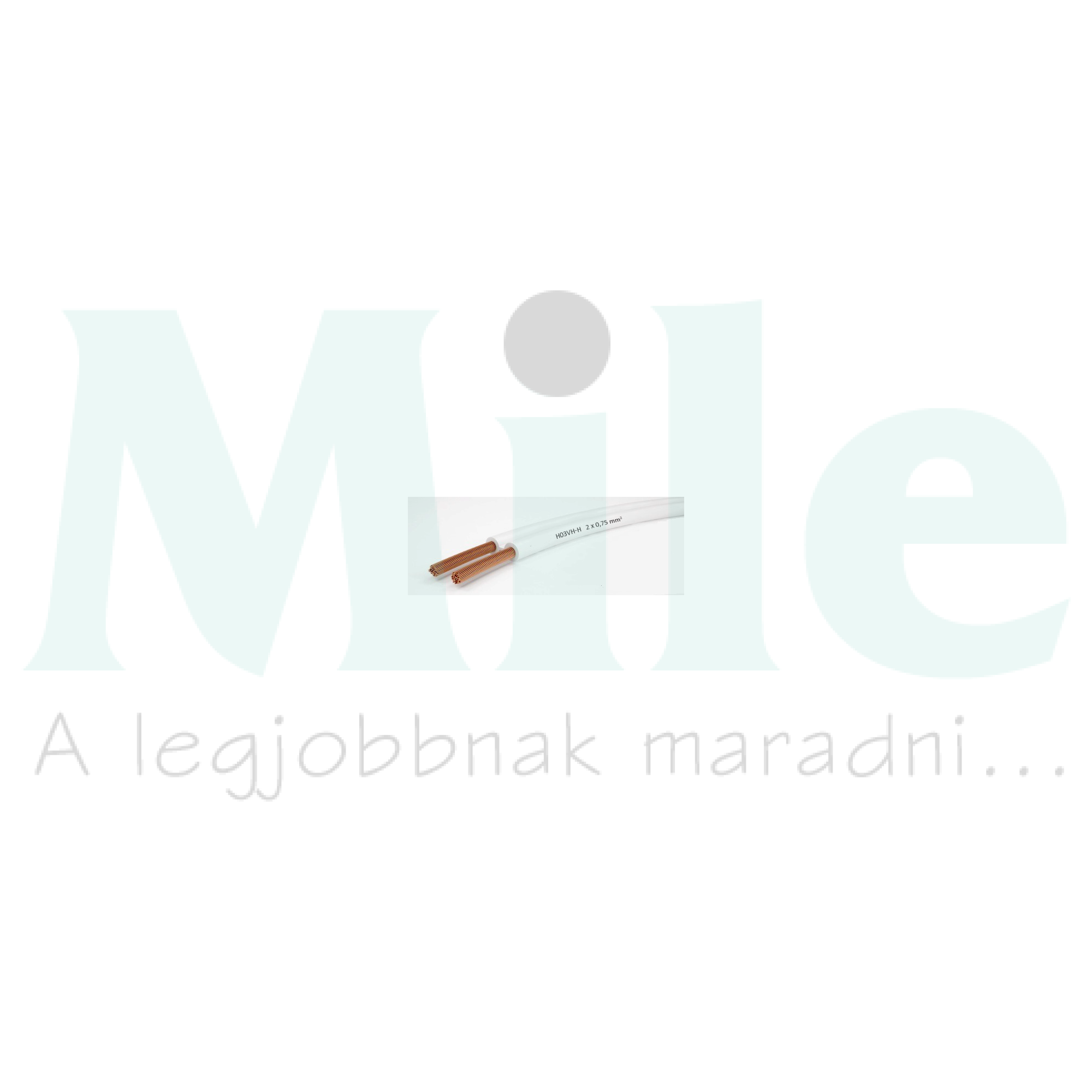 Világítási többerű vezeték H03VH-H 2x 1.5mm2 300V/U0 300V (MZSL) 100m