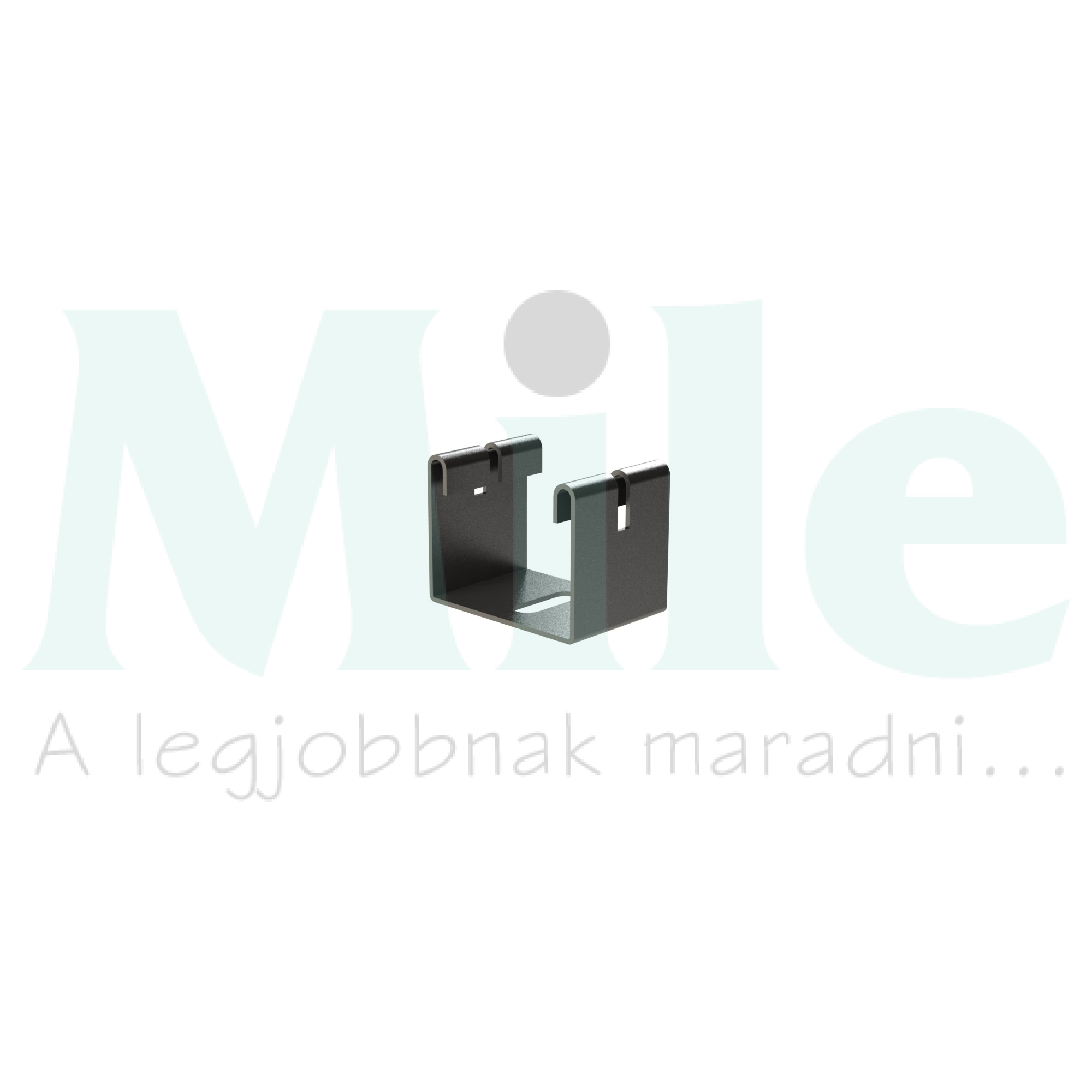 Világtási szerelőkengyel rácsos kábeltálcához vízszintes 50mm x 45mm acél csavaros SFL GS BASOR