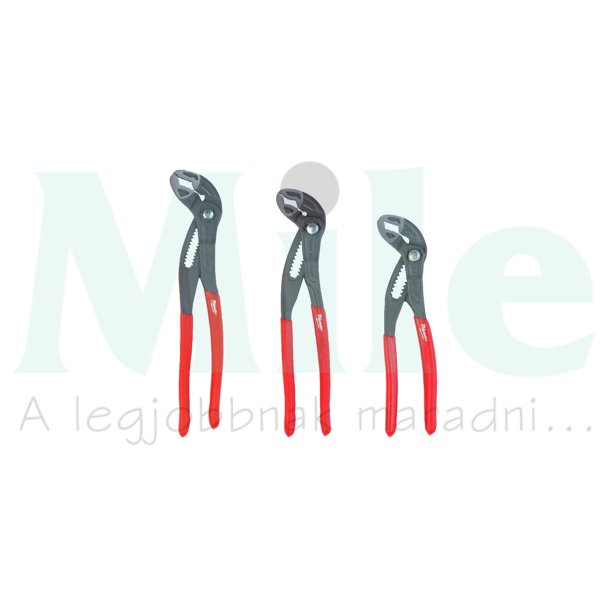 Vízpumpafogó készlet 3db d30-45-55mm 180-250-300mm-hossz állítható szigetelt Milwaukee