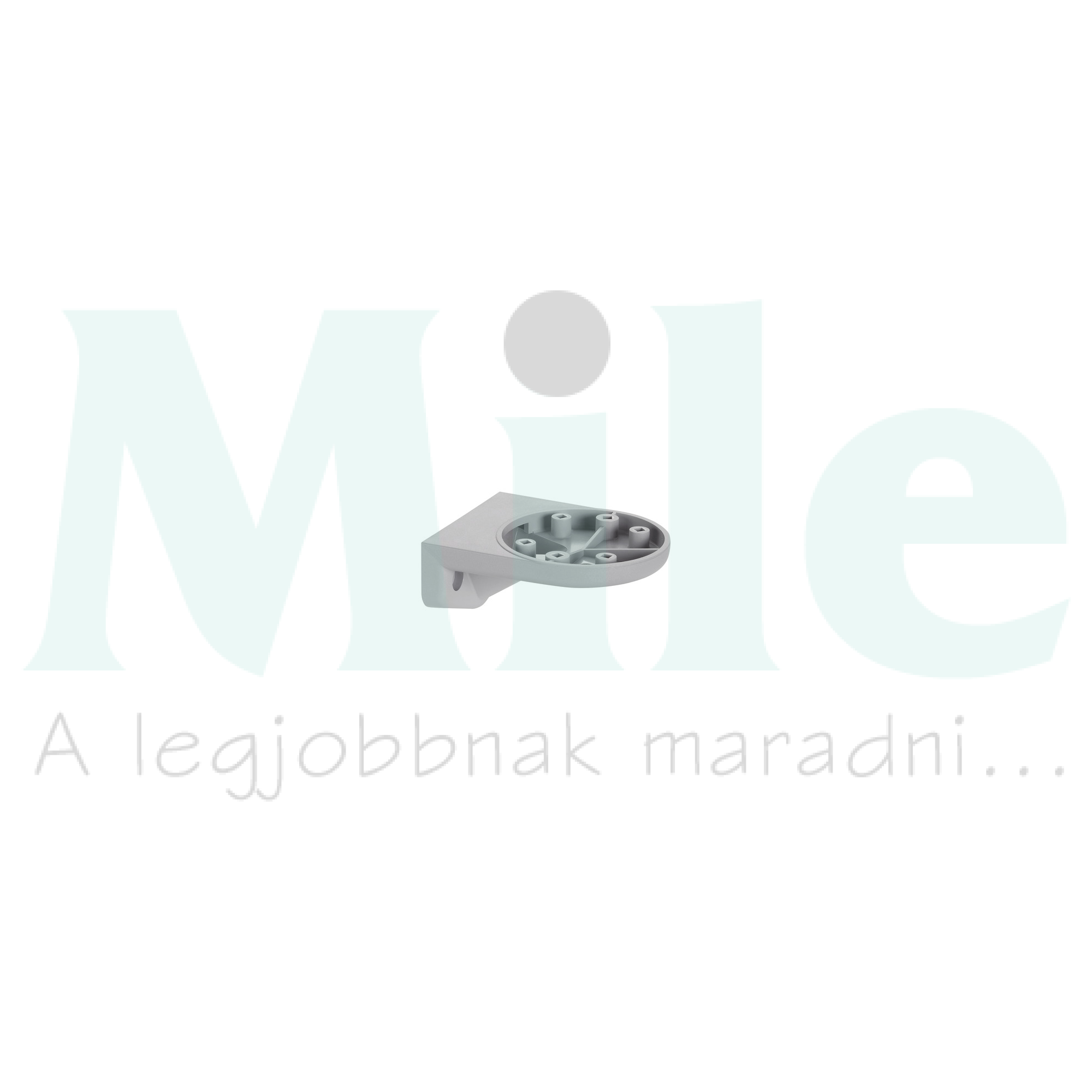 Jelzőoszlop fali tartó szürke fali szerelés WERMA