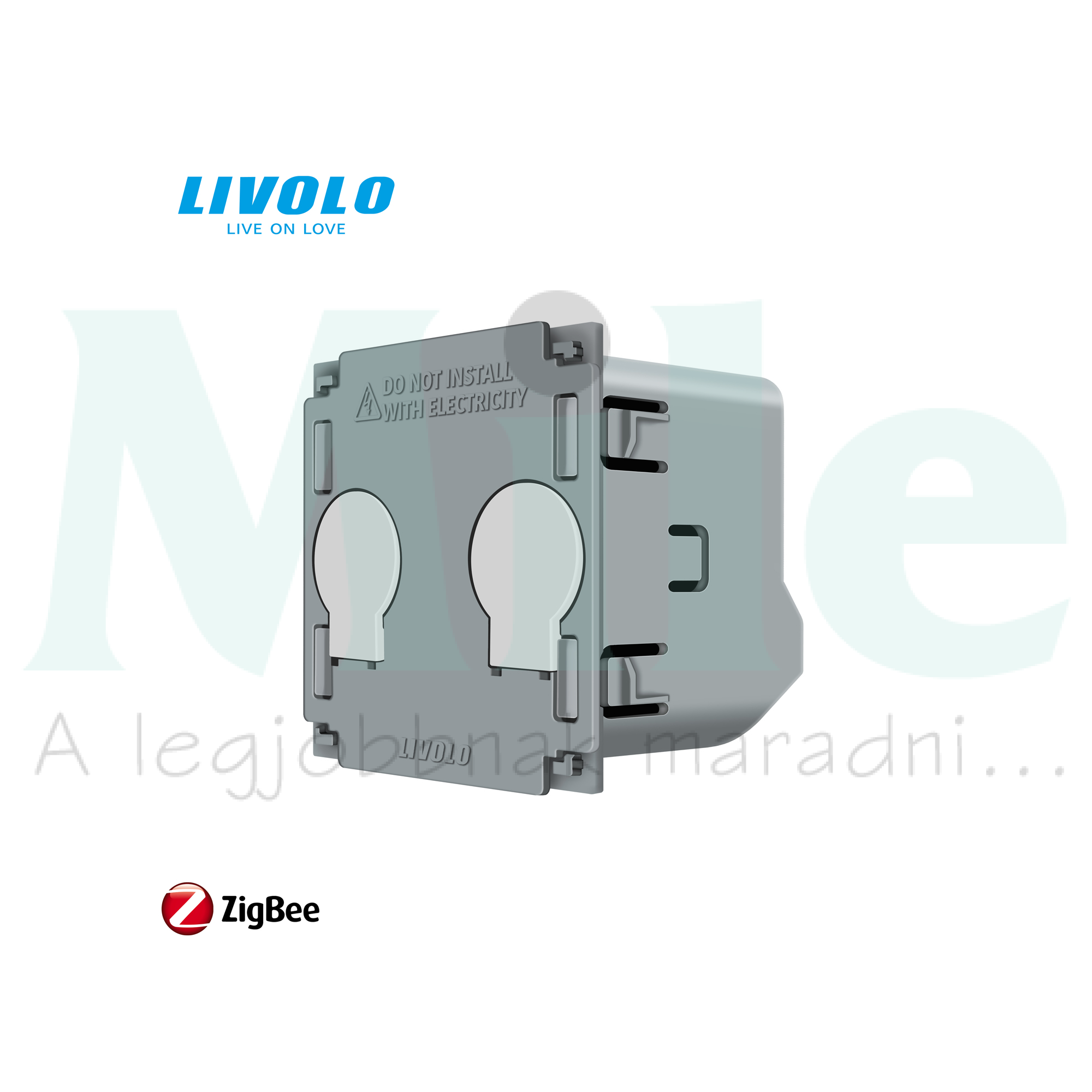 C7 RF okos 106+6 kettős alternatív érintőkapcsoló ZigBee 5A/250V 1000W IP20 2csat. C708Z LIVOLO