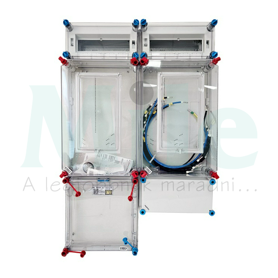 1/3F mérőszekrény 1xM80+1xH63A szabadvezetéki 1-szintes 2-mérőhely HB33KH24-U(HEN24.E135) Hensel