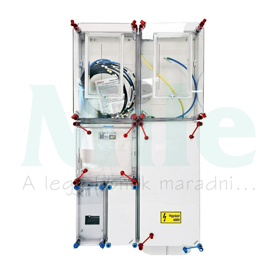 1/3F mérőszekrény 1xM80+1xH63A+1xdugaljhely földkábeles 1-szintes HB33KHF4-U(HEN24.E137) Hensel