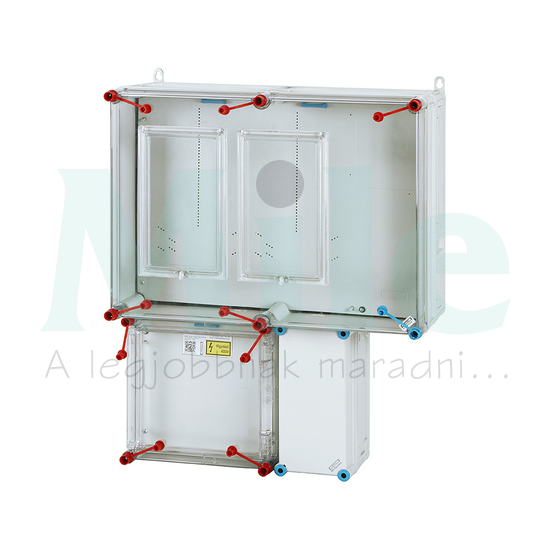 1/3F mérőszekrény 1xM80+1xH63A szabadvezetéki 1-szintes 2-mérőhely 2M HB33K0-U(HEN21.E003) Hensel