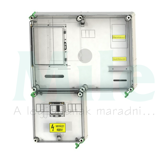 1/3F mérőszekrény 1xV63.80A légkábeles 1-szintes 1-mérőhely 2M PVT 6075 VFm-SZ Csatári Plast