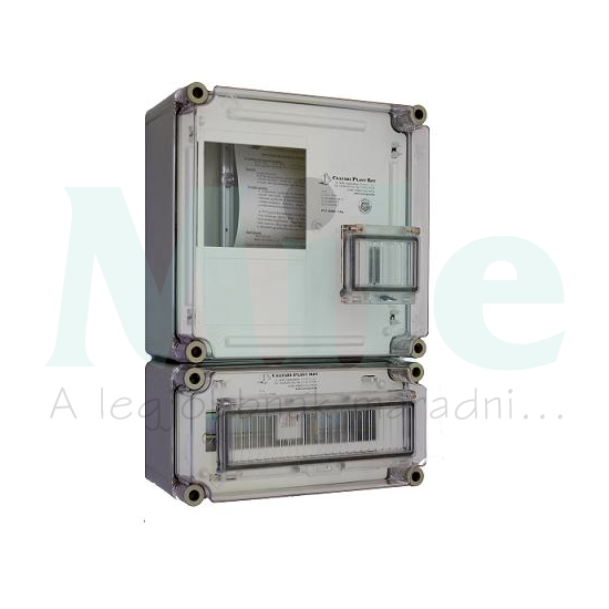 1F mérőszekrény +alul kismegszakítók 1-szintes 1-mérőhely 1 PVT 3030 ÁK 12 - A Csatári Plast