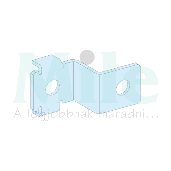 Rögzítőfül függőleges földelősínhez H85 (2db) 47mm-sz 80mm-ma 20mm-mé Prisma G Schneider