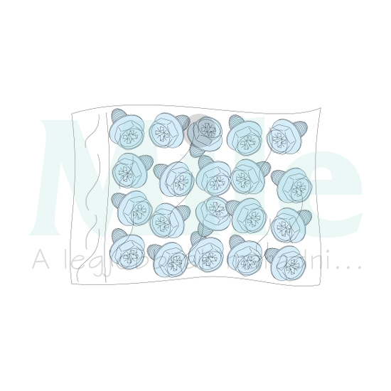 Önmetsző csavar M5 (20db) fém szürke Prisma G/P Schneider