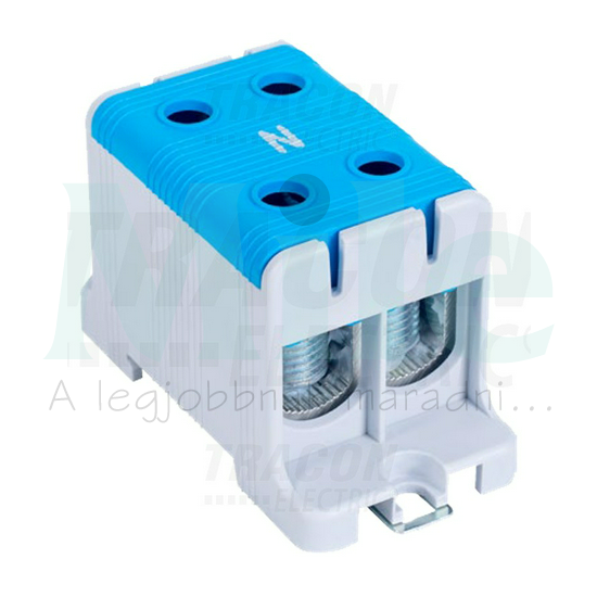 Fővezetéki leágazókapocs 245A/400VAC 2x2x16-95mm2 Al/Cu kék 2P 95mm2 TRACON