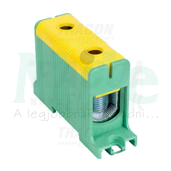 Fővezetéki leágazókapocs 320A/400VAC 1x2x35-150mm2 Al/Cu zöld/sárga 1P 150mm2 TRACON