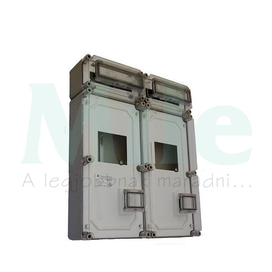 3F mérőszekrény kombinált vezérelt 1-szintes 1-mérőhely PVT 6060 Á-V Fm ÁK Csatári Plast