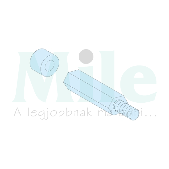 Távtartó hatlapú M8x40+10mm (4db) 50mm-ma Prisma G/P Schneider