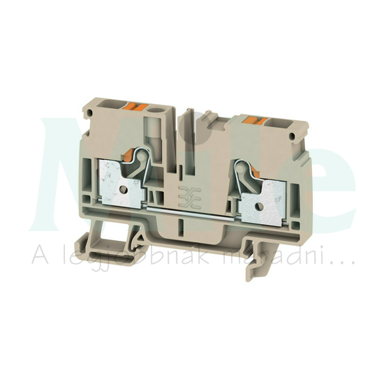 TS35 1-szintes 41A 0.5-6mm2 bézs dugaszolós A2C 6 Weidmüller