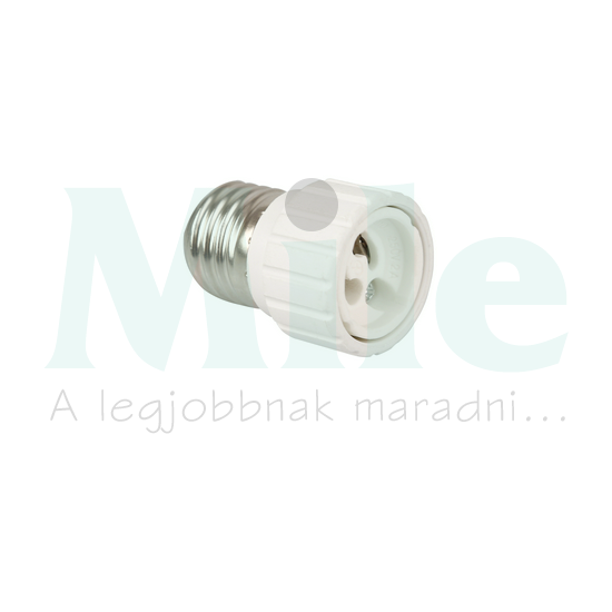 Lámpafoglalat-adapter E27->GU10 250V műanyag fehér ANCO