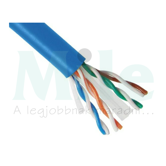 Adatátviteli LAN kábel UTP Cat6 4x2x24AWG tömör réz kék UTP 305m BELDEN