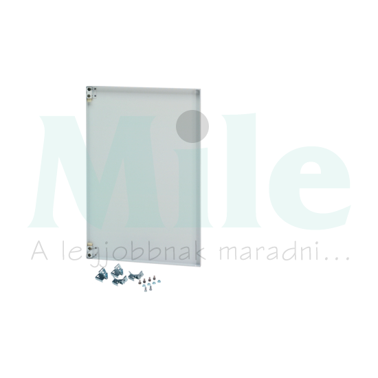 Ajtó belső szürke porszórt acél IP30 450mmx 750mmx Orion Plus Hager