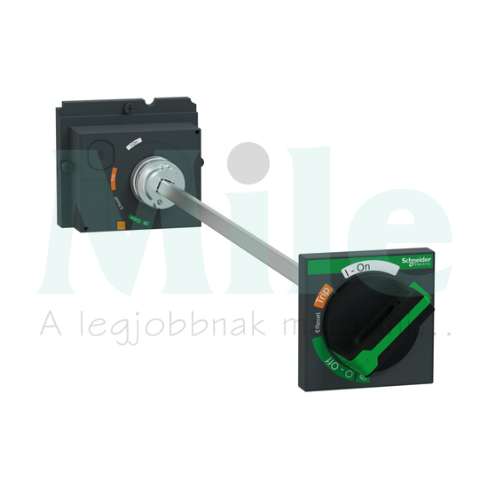 Ajtókuplung forgató hajtás NSX100...250-hez fekete tengellyel zárható ÚjGen Compact NSX Schneider