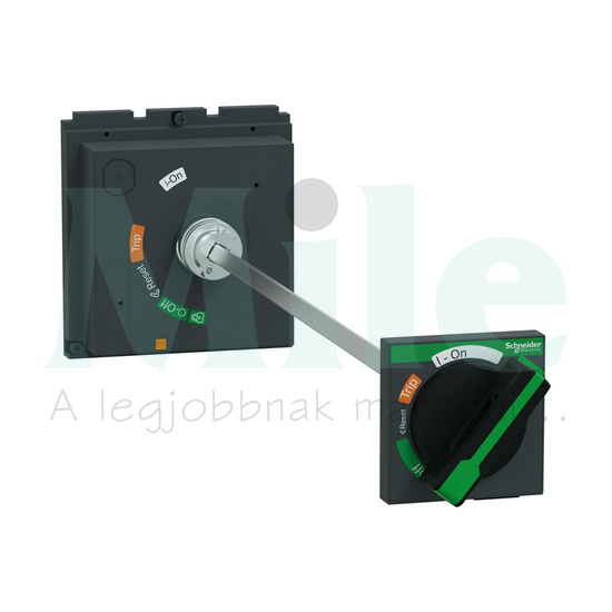 Ajtókuplung forgató hajtás NSX400...630-hoz fekete tengellyel zárható ÚjGen Compact NSX Schneider