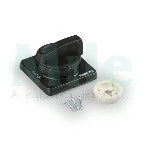 Ajtókuplung forgató hajtás KS3-hoz fekete zárható Ensto