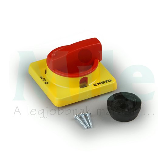 Ajtókuplung forgató hajtás KS3-hoz piros/sárga zárható Ensto