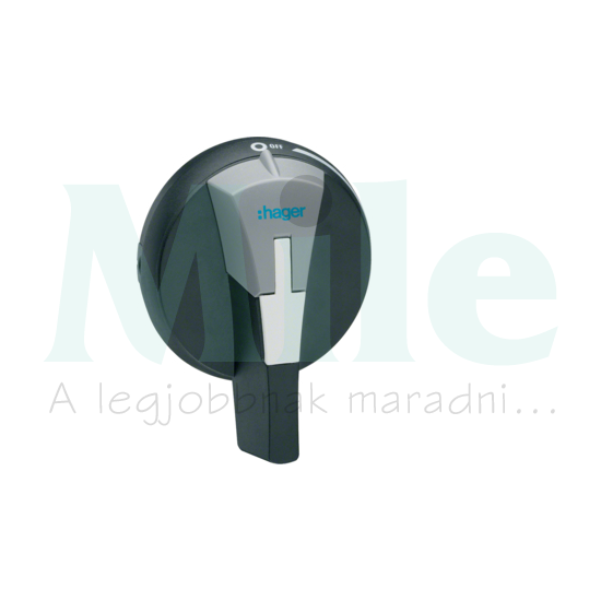 Ajtókuplungos forgató hajtás HAD 100-125A-hez tengely nélkül zárható ajtózárral HZC Hager