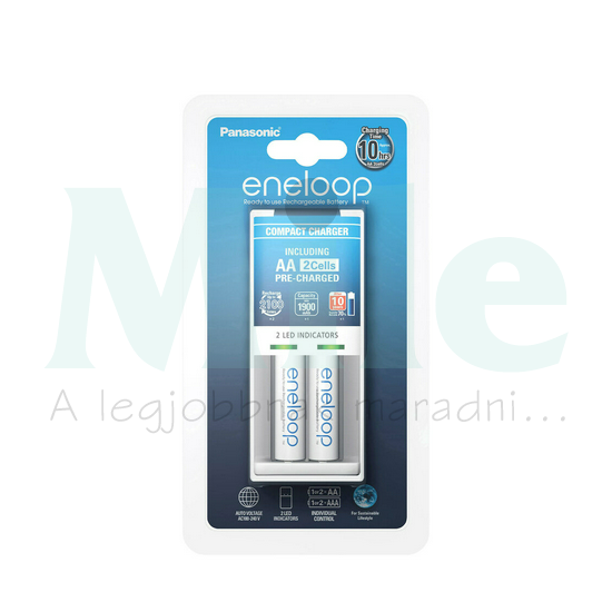 Akkumulátortöltő AA (ceruza/AAA (mikro) +4db 1900mAh AA (600min) Eneloop Basic Panasonic