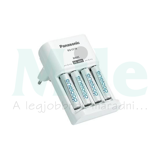 Akkumulátortöltő AA (ceruza/AAA (mikro) BQ-CC18 +4db 750mAh AAA (600min) Eneloop Panasonic