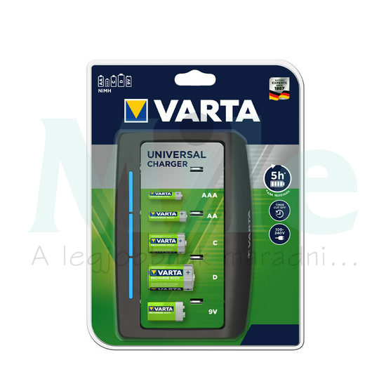 Akkumulátortöltő AA (ceruza/AAA (mikro) C, D, 9V (300min) Universal VARTA