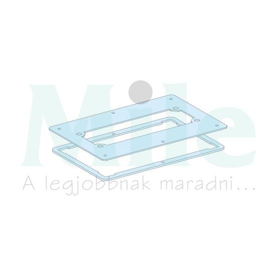 Kábelbevezető lemez vakfedél porszórt acél 300mmx 180mm Prisma G Schneider
