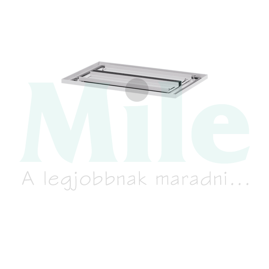 Alsó/felső kábelbevezető lemez porszórt acél 360mm x 595mm x 25mm szürke Venezia Hager