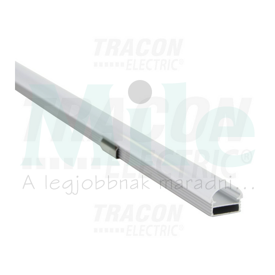 LED szalag profil alumínium 14,8x8,66x1000mm 10mm széles szalaghoz TRACON