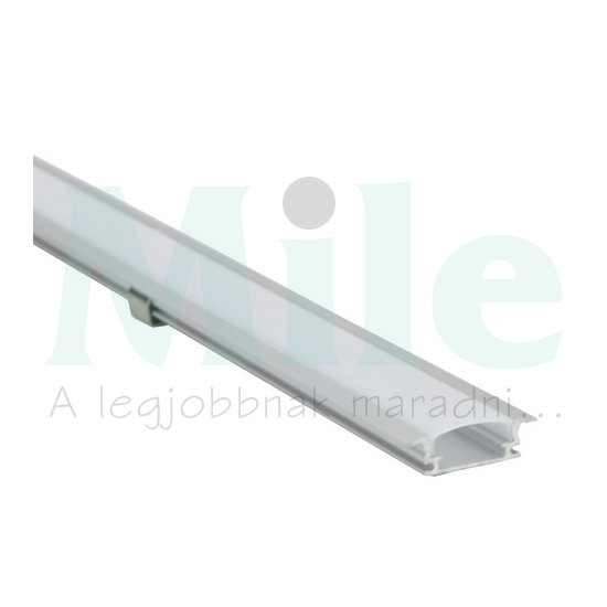 LED szalag profil alumínium 24,3x7,9x2000mm 10/12mm-szalagho  TRACON