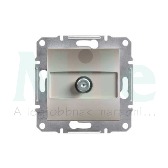 Asfora antenna aljzat SAT süllyesztett komplett bronz 1-kimenet végzáró 1dB/860MHz Schneider